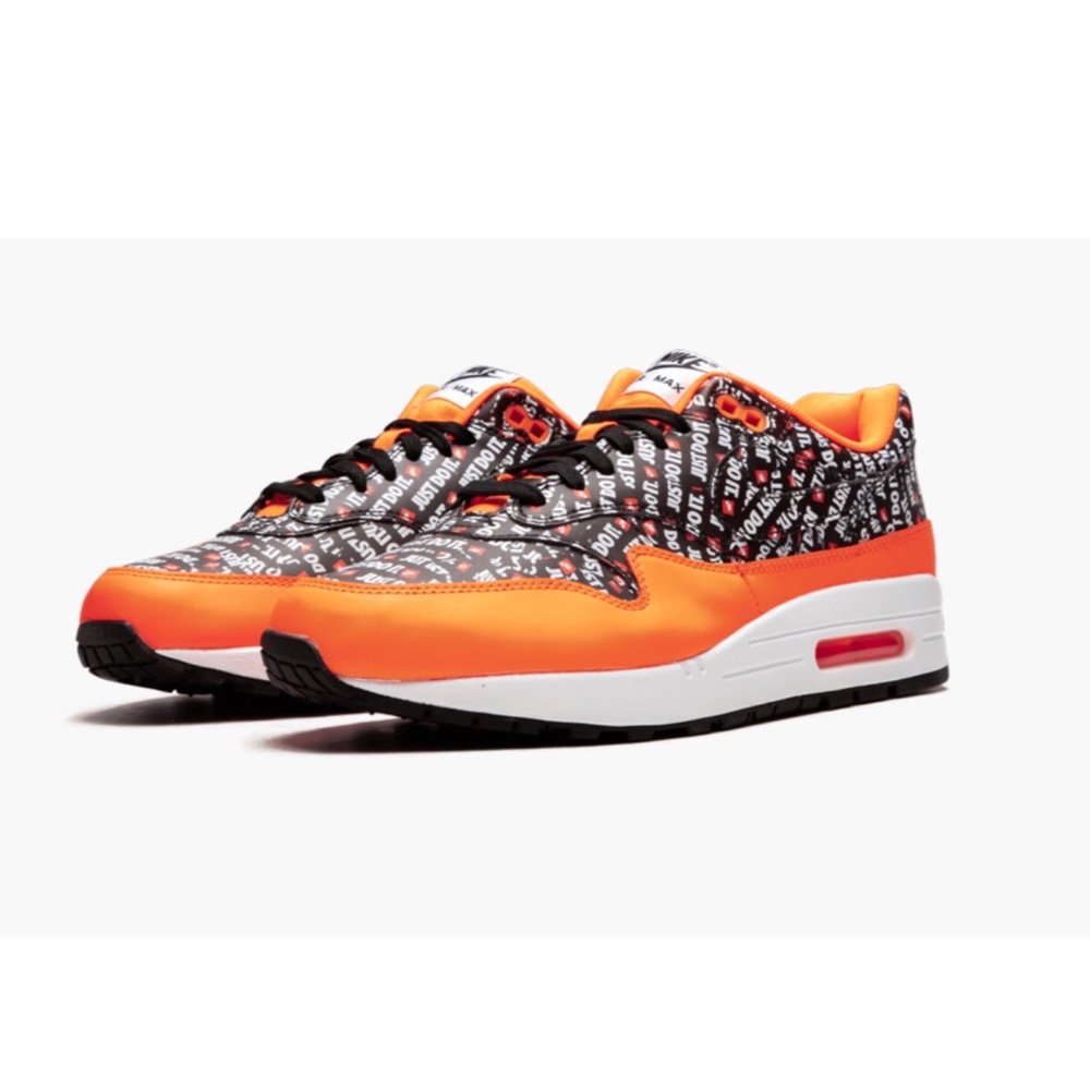 New Nike Air max 1 Premium Orange  Just Do It